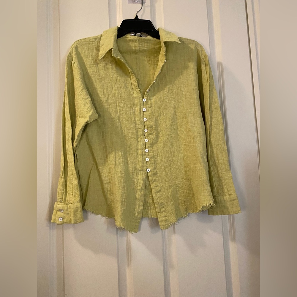 NWOT MIOU MUSE size small long sleeve button up shirt women’s - Picture 6 of 7